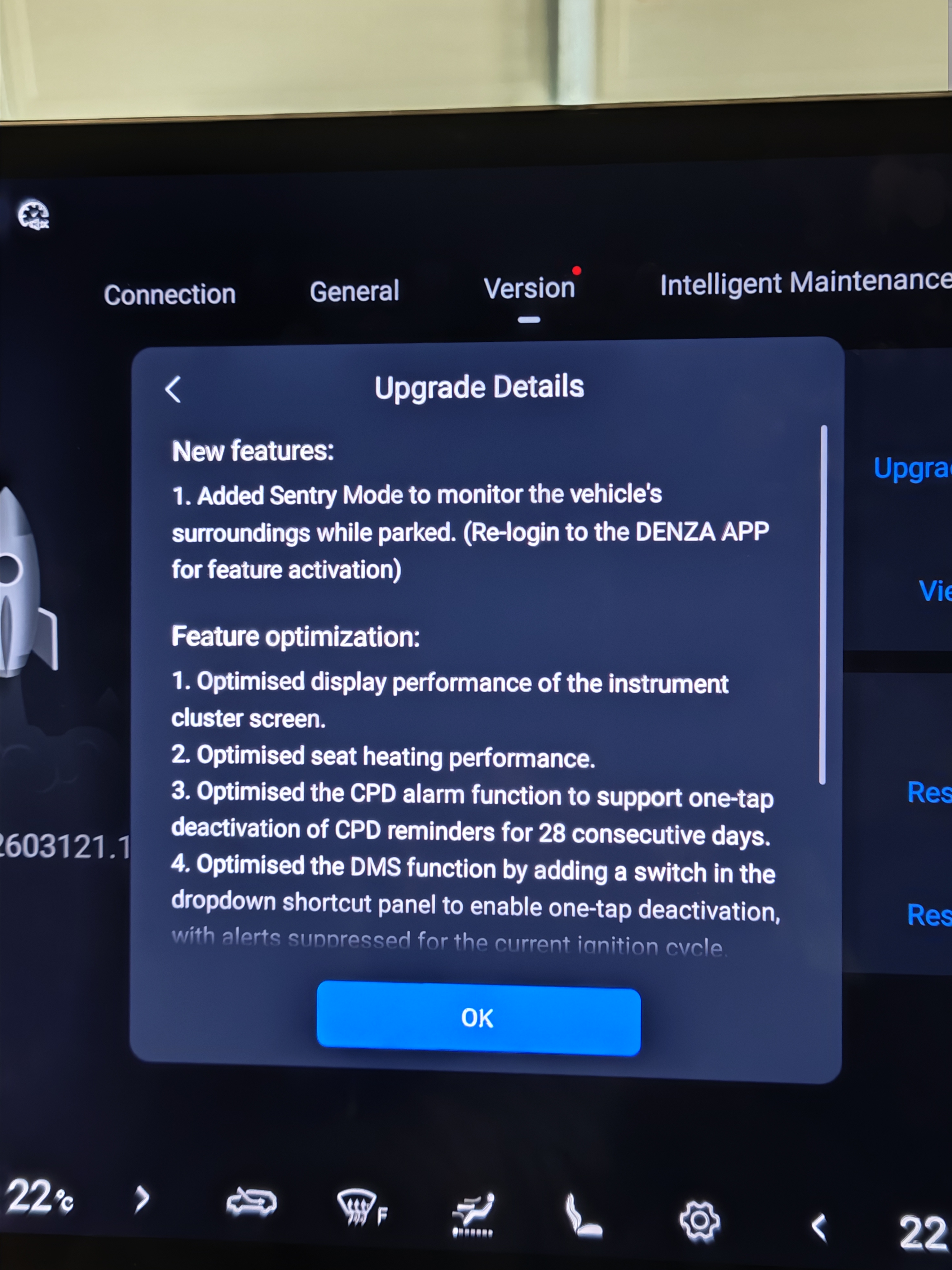 OTA update details